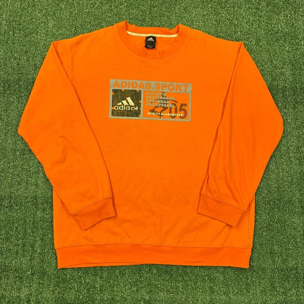 Vintage 2000's Adidas Sport Skateboard Graphic Crewneck Sweatshirt